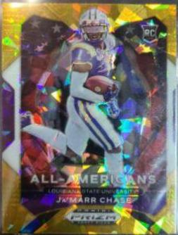 Ja'Marr Chase [Gold Ice Prizm] #185
