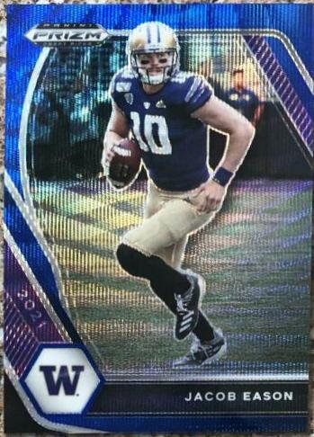 Jacob Eason [Blue Wave Prizm] #34
