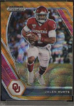 Jalen Hurts [Orange Wave Prizm] #32