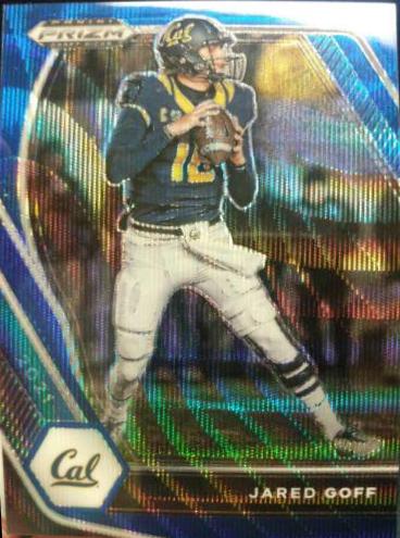 Jared Goff [Blue Wave Prizm] #12