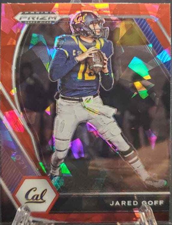 Jared Goff [Red Ice Prizm] #12
