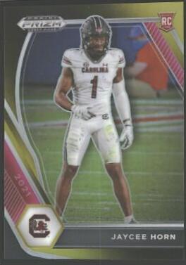 Jaycee Horn [Black Gold Prizm] #142