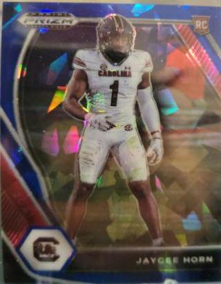 Jaycee Horn [Blue Ice Prizm] #142