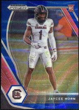 Jaycee Horn [Blue Wave Prizm] #142