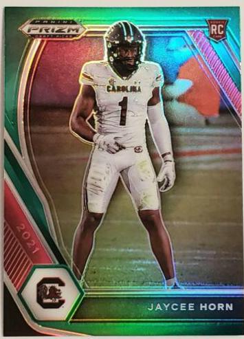 Jaycee Horn [Green Prizm] #142