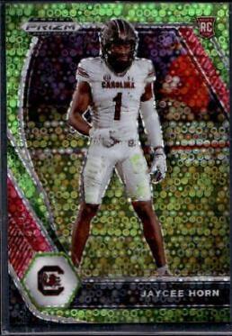 Jaycee Horn [Neon Green Circles Prizm] #142