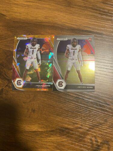 Jaycee Horn [Orange Ice Prizm] #142