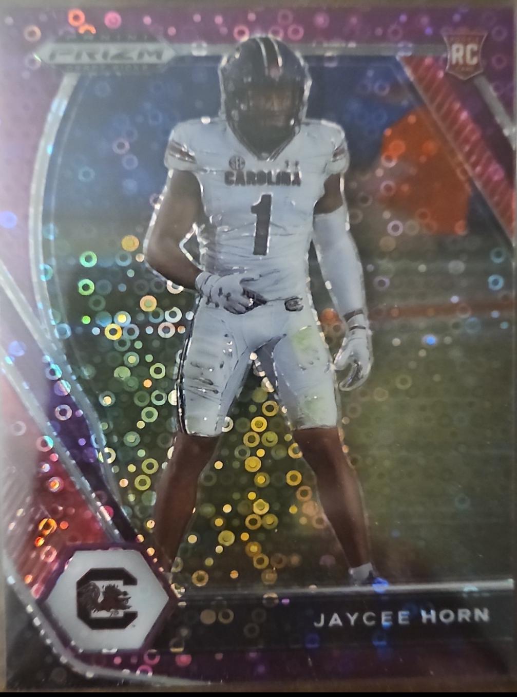 Jaycee Horn [Purple Circles Prizm] #142