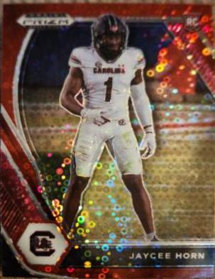 Jaycee Horn [Red Circles Prizm] #142