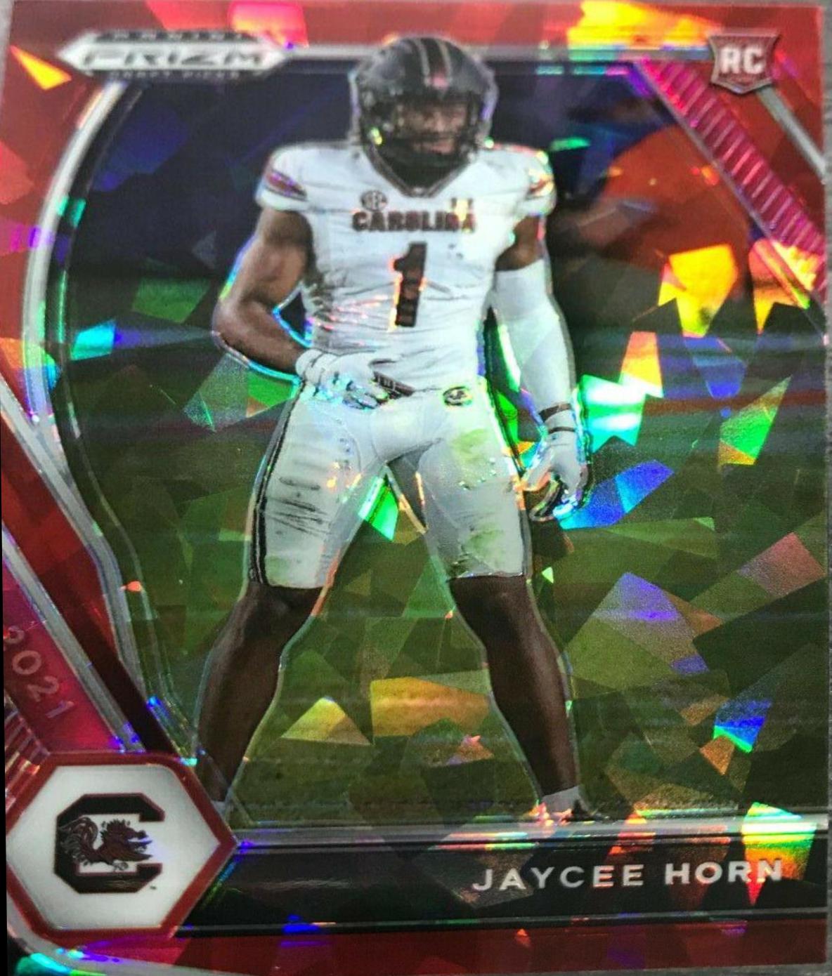 Jaycee Horn [Red Ice Prizm] #142