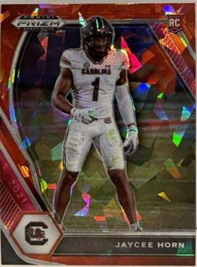 Jaycee Horn [Red Prizm] #142