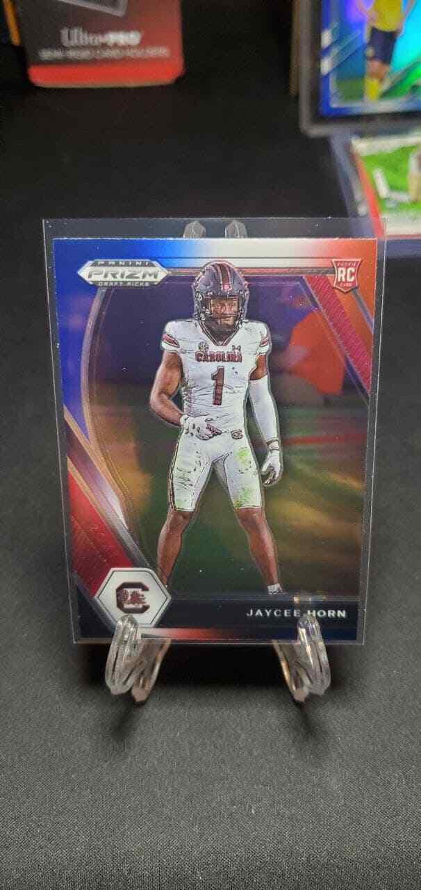 Jaycee Horn [Red White and Blue Prizm] #142