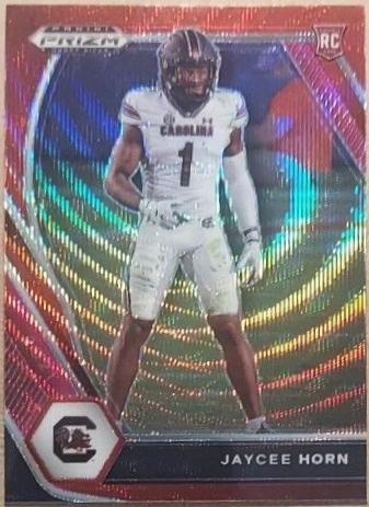 Jaycee Horn [Ruby Wave Prizm] #142