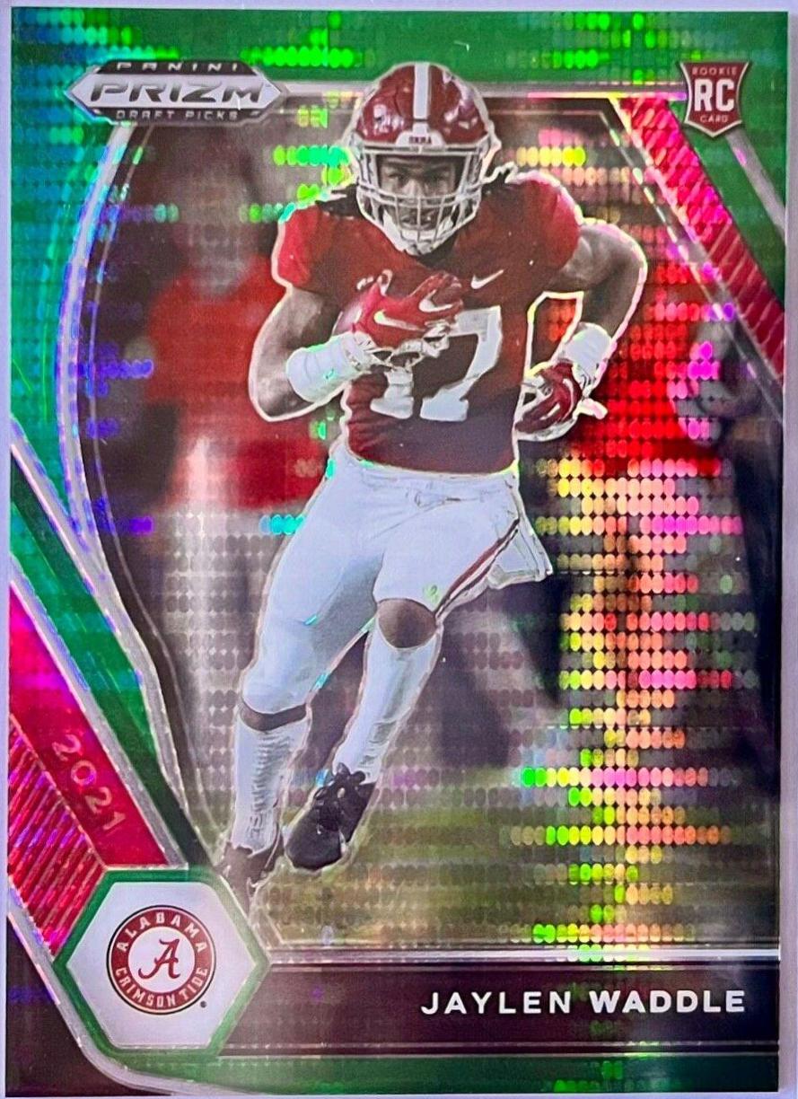 Jaylen Waddle [Green Pulsar Prizm] #103