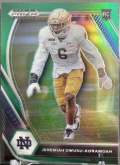 Jeremiah Owusu Koramoah [Green Prizm] #147