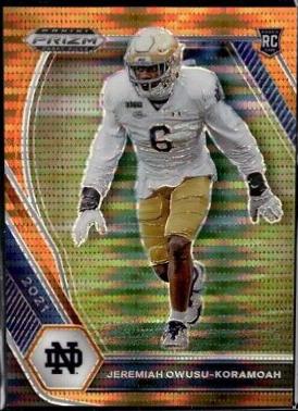 Jeremiah Owusu Koramoah [Orange Pulsar Prizm] #147