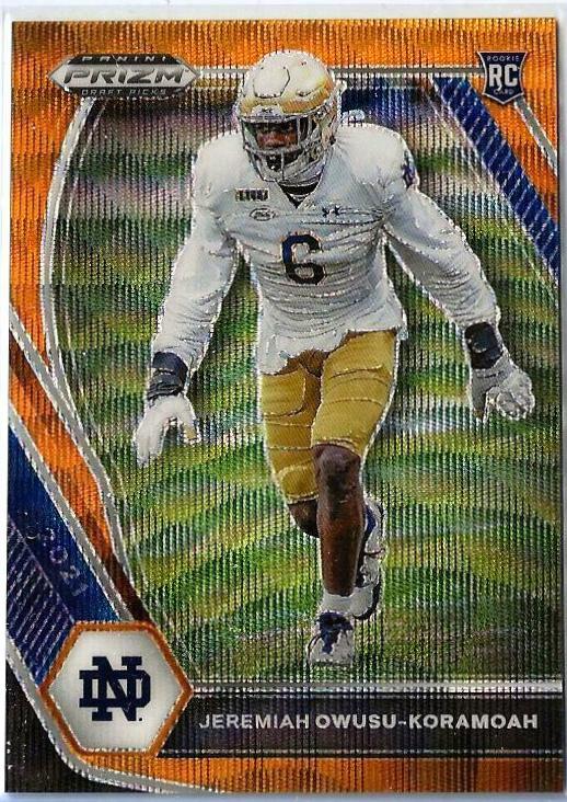 Jeremiah Owusu Koramoah [Orange Wave Prizm] #147