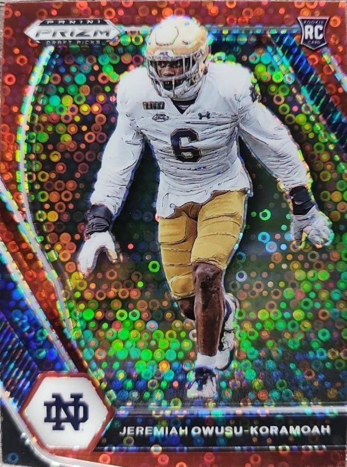Jeremiah Owusu Koramoah [Red Circles Prizm] #147