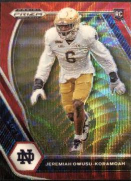 Jeremiah Owusu Koramoah [Ruby Wave Prizm] #147