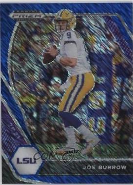 Joe Burrow [Blue Shimmer Prizm] #3