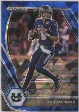 Jordan Love [Blue Ice Prizm] #33