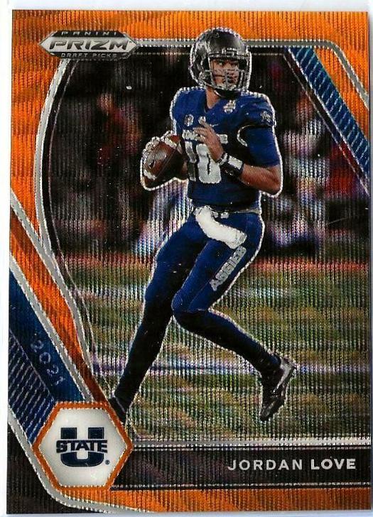 Jordan Love [Orange Wave Prizm] #33