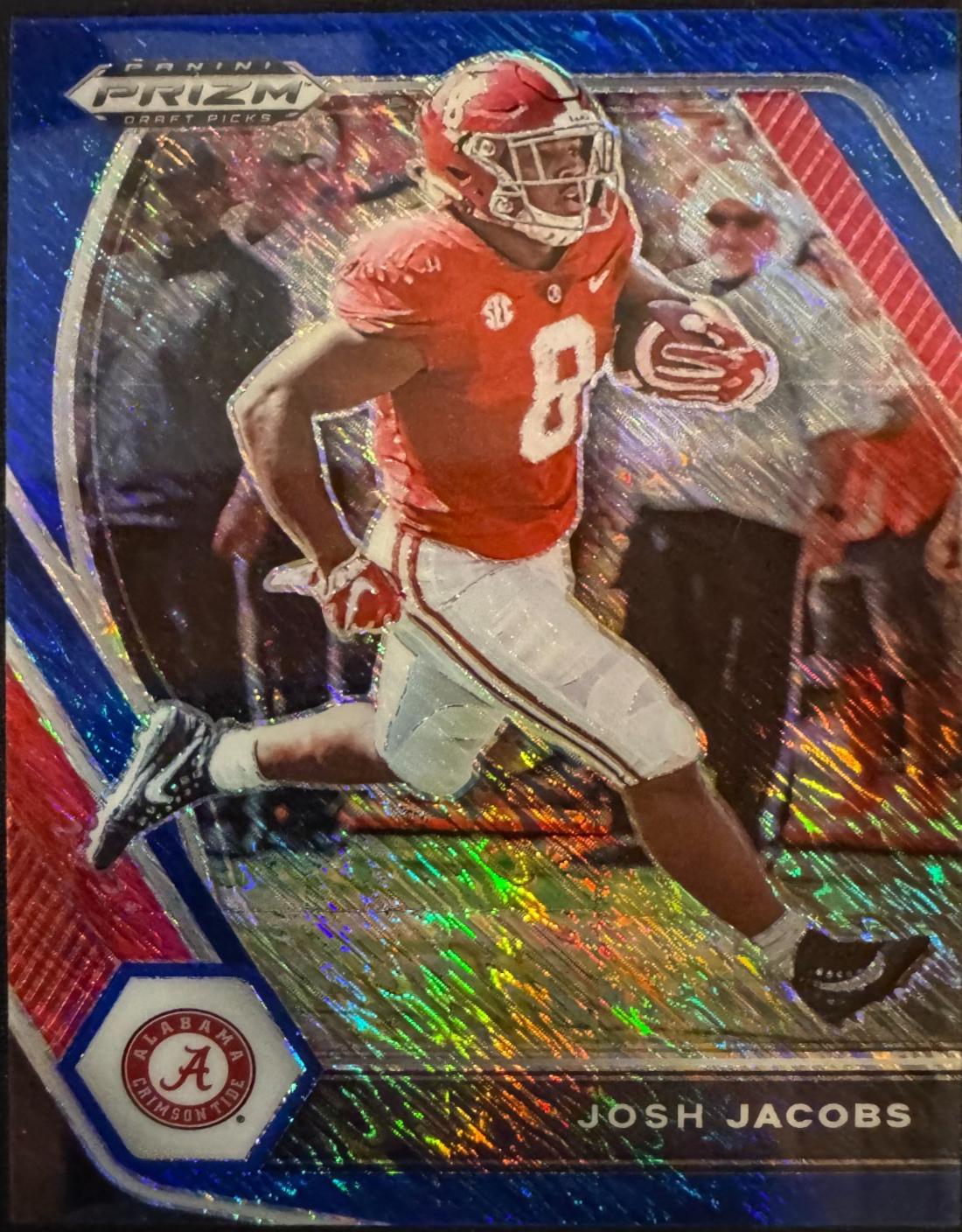 Josh Jacobs [Blue Shimmer Prizm] #95