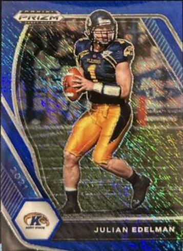 Julian Edelman [Blue Shimmer Prizm] #66