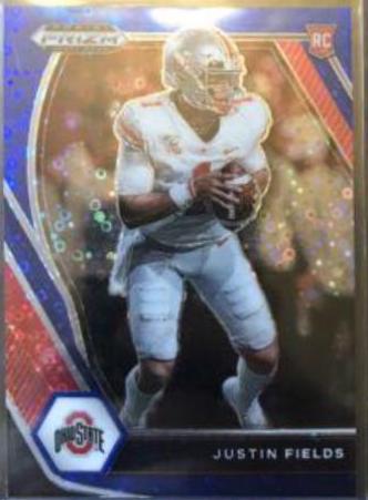 Justin Fields [Blue Circles Prizm] #121