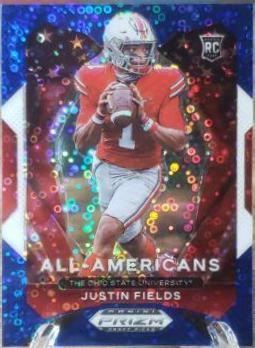 Justin Fields [Blue Circles Prizm] #192