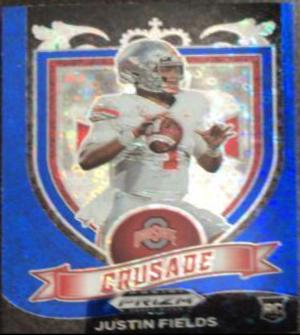 Justin Fields [Blue Prizm] #163