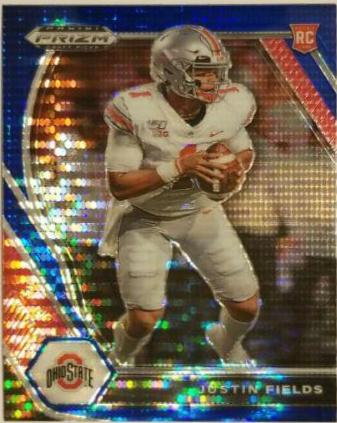Justin Fields [Blue Pulsar Prizm] #121