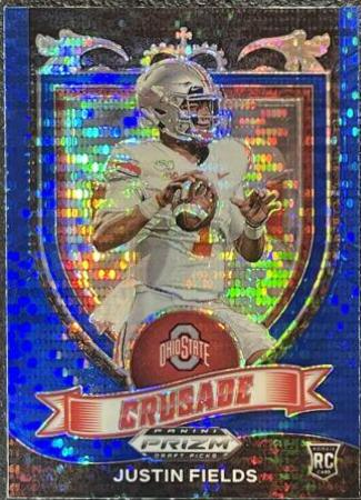 Justin Fields [Blue Pulsar Prizm] #163