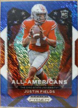 Justin Fields [Blue Shimmer Prizm] #192