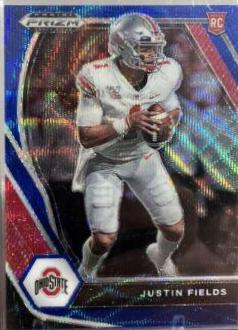 Justin Fields [Blue Wave Prizm] #121