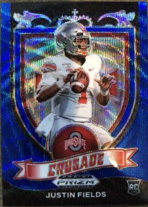 Justin Fields [Blue Wave Prizm] #163