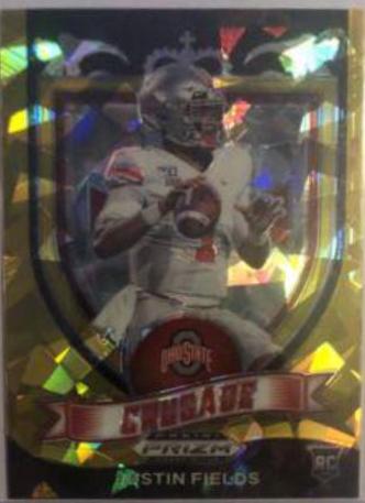 Justin Fields [Gold Ice Prizm] #163