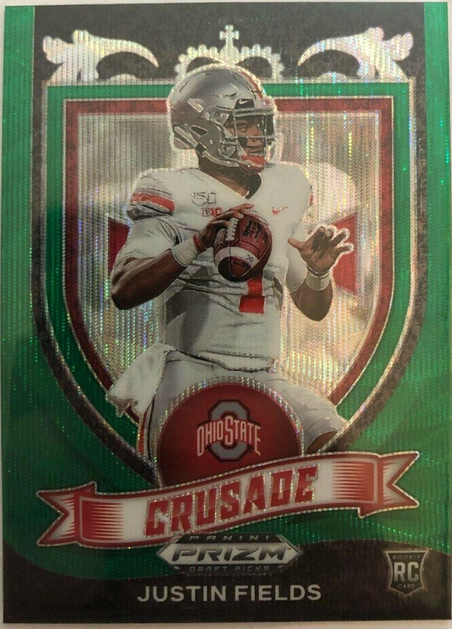 Justin Fields [Green Wave Prizm] #163