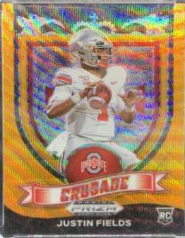 Justin Fields [Orange Wave Prizm] #163