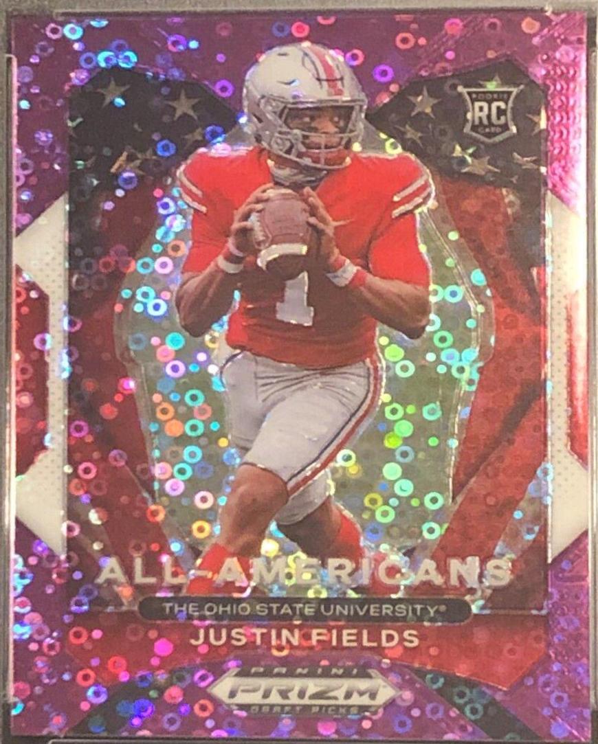 Justin Fields [Purple Circles Prizm] #192