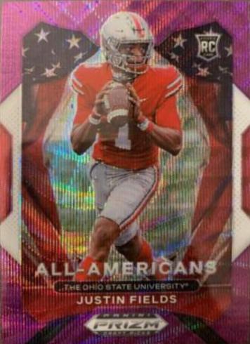 Justin Fields [Purple Pulsar Prizm] #192