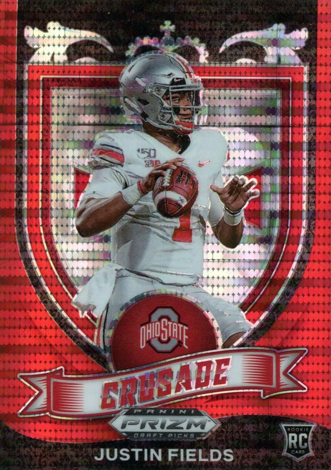 Justin Fields [Red Pulsar Prizm] #121