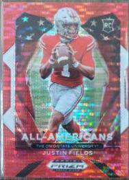 Justin Fields [Red Pulsar Prizm] #192