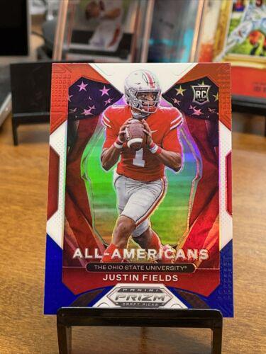 Justin Fields [Red White and Blue Prizm] #192