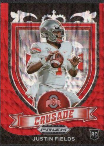 Justin Fields [Ruby Wave Prizm] #163