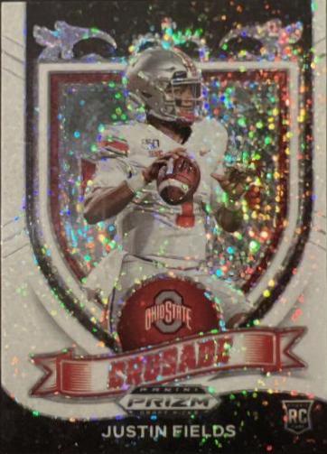 Justin Fields [White Sparkle Prizm] #163