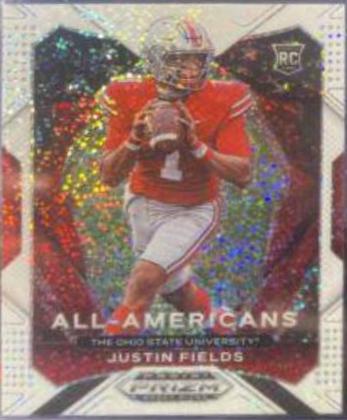 Justin Fields [White Sparkle Prizm] #192