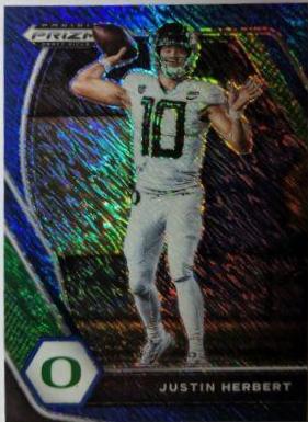 Justin Herbert [Blue Shimmer Prizm] #20
