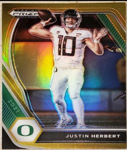 Justin Herbert [Gold Prizm] #20