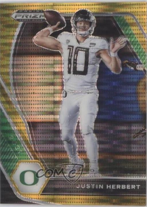 Justin Herbert [Gold Pulsar Prizm] #20